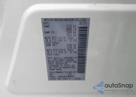 2014 Infiniti Qx60 Hybrid from USA, damaged, VIN 5N1CL0MM6EC514437